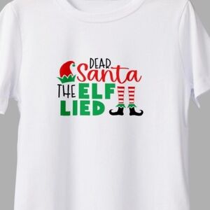 Santa elf Christmas Graphic Tee | Holiday T-Shirt | Sizes S–3X